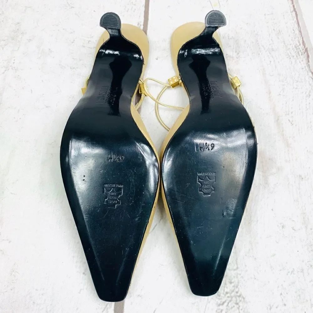 Timothy Hitsman | gold heel mules 6.5